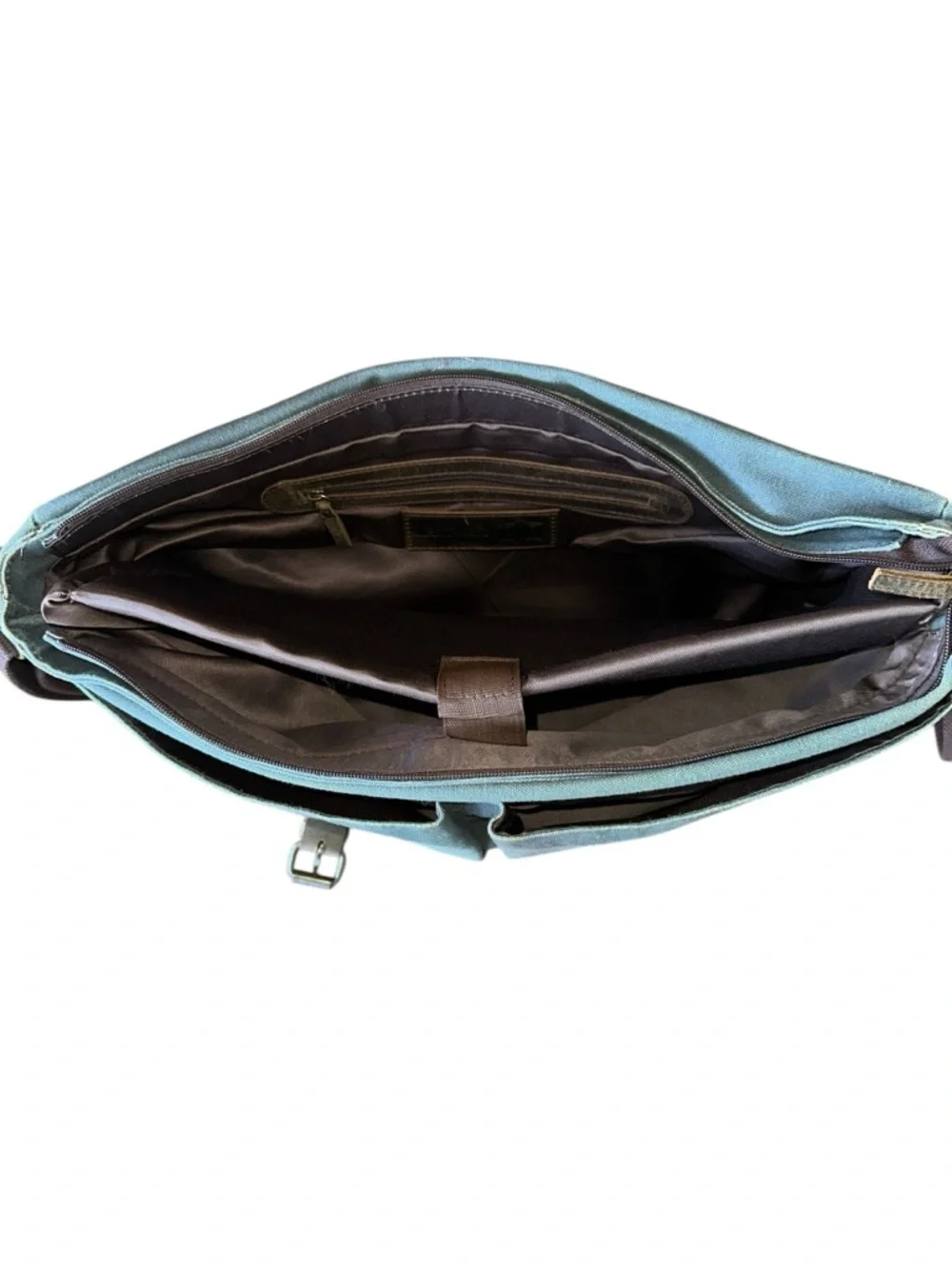 Devil‎ Hunter Handmade Distressed Leather & Canvas Slouchy Messenger Bag Laptop